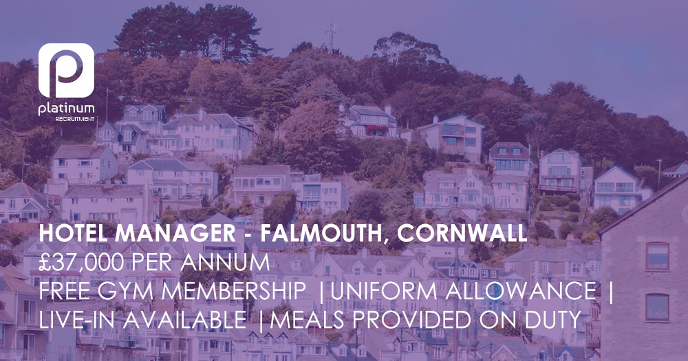 HotelManagerJobFalmouthCornwall Platinum Recruitment