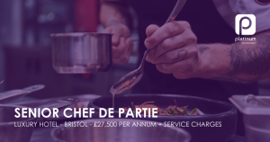 Senior Chef De Partie Bristol