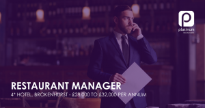 restaurant manager brokenhurst