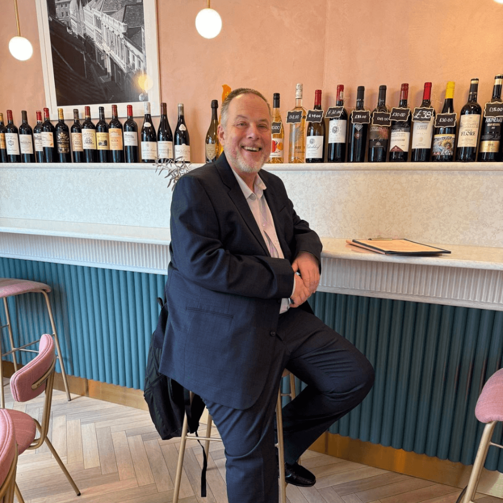 Platinum Hospitality employee Rob Cotton on a client visit