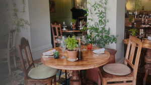 Homegrown Hospitality@ Table setting at The Pig in Brockenhurst