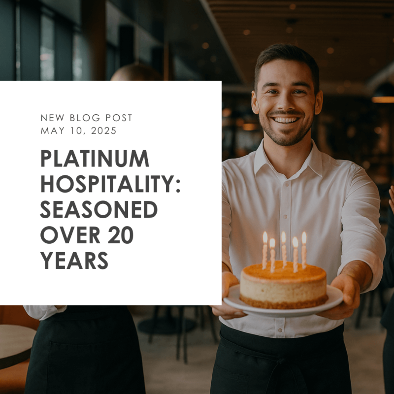 Platinum Hospitality blog - Twenty Year Anniversary
